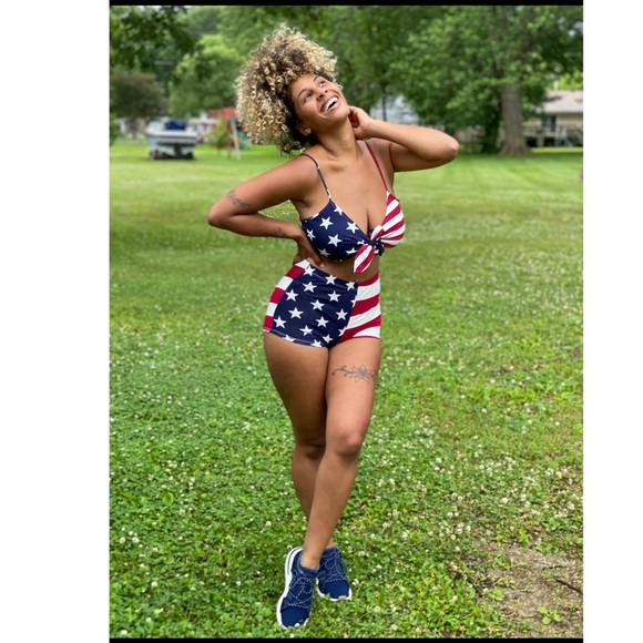 Other - ‼️SALE‼️ USA flag shorts set